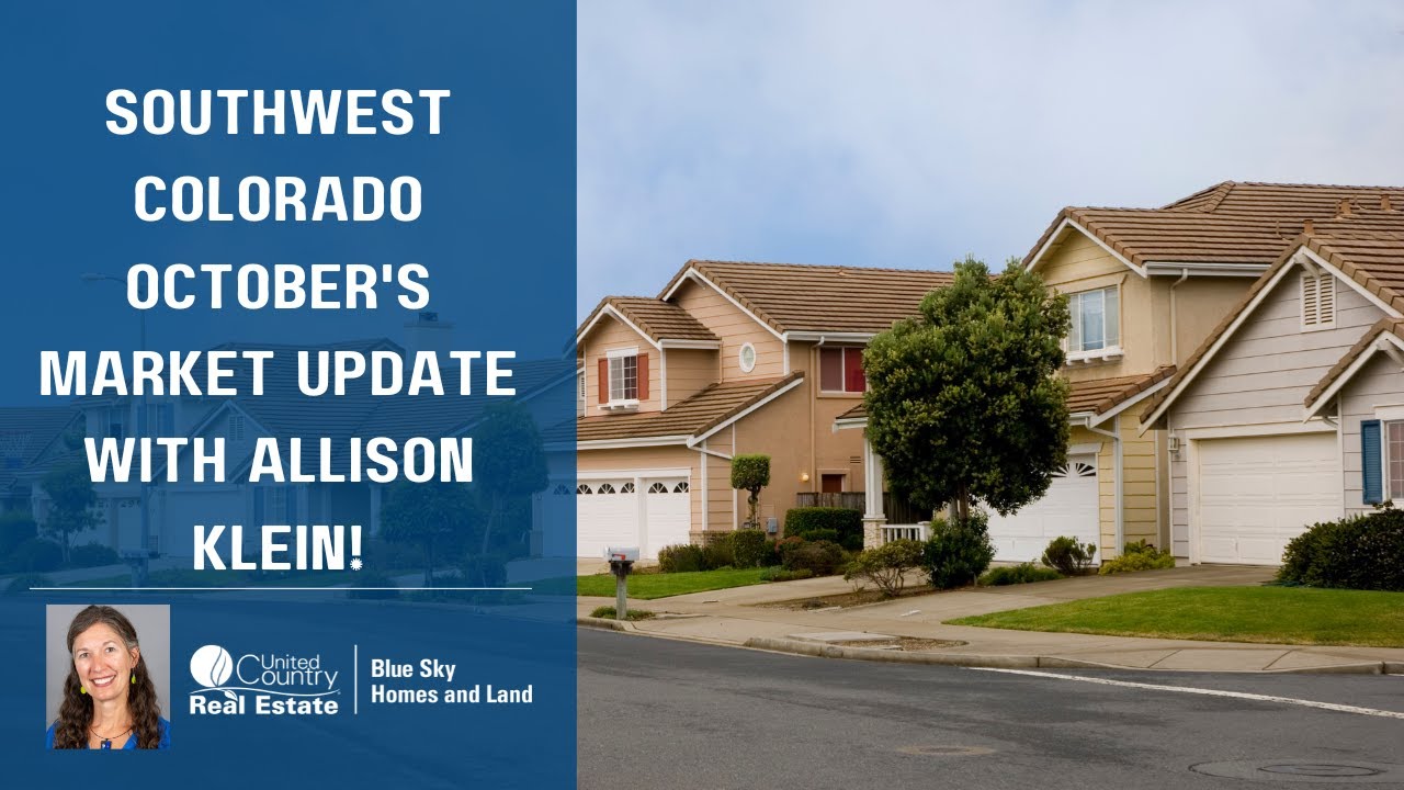 SW Colorado Real Estate October Market Update - YouTube