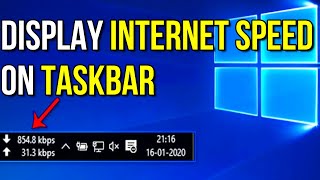 How to show internet speed on taskbar in windows 10  2022 screenshot 5