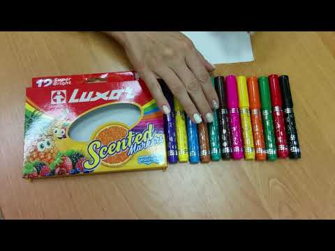 Фломастеры 12цв Luxor ColourMaxx 3065Box 12, ароматизированные