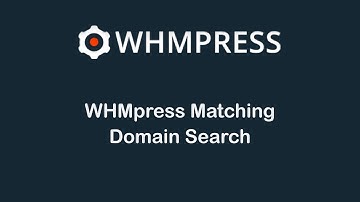 WHMpress Matching Domain Search