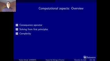 Answer set solving in practice, computational aspects, introduction