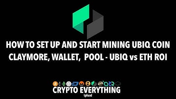 HOW TO SET UP AND START MINING UBIQ COIN - CLAYMORE, WALLET,  POOL - UBIQ vs ETH ROI - JULY 2017