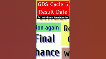 GDS Cycle 5 Result Date Changed | Vacancy latest update | #gdscycle5result kab ayega? Expected Date