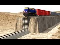 Train vs Unfinished Railway – BeamNG.Drive