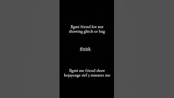 Bgmi friend list not showing problem fixed in 5 minutes ❤️🚀