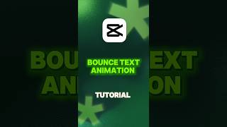 capcut | Bounce text animatino tutorial #shorts #tutorial #capcut📱✨