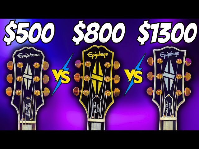 The ULTIMATE Epiphone Les Paul Custom Comparison! - YouTube