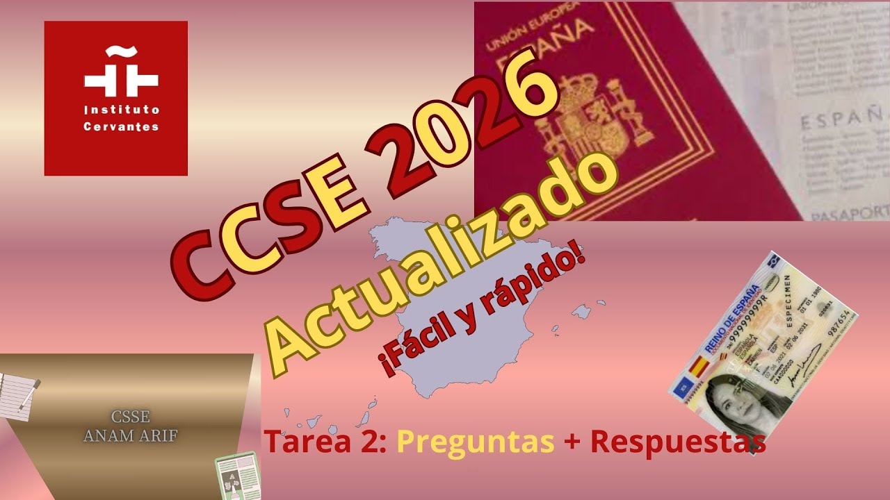 📚 CCSE 2026 – TAREA 2 | Preguntas y respuestas ACTUALIZADAS