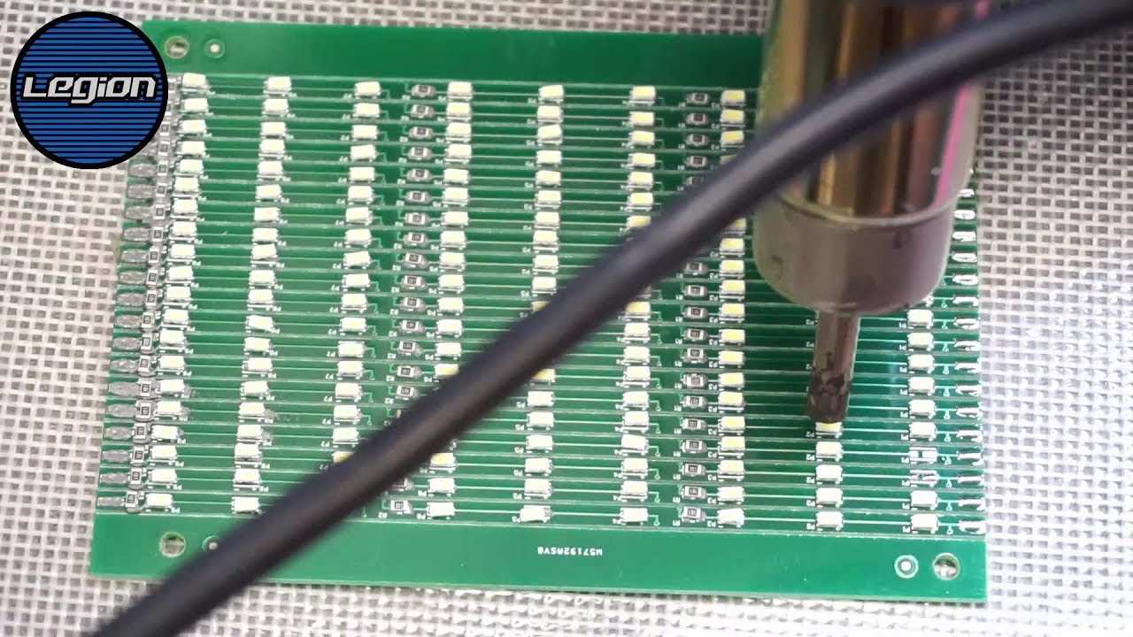 How I assemble SMD LED components on a PCB with a Stencil for my Neo Geo LED - YouTube