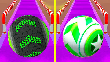 Green Going Ball vs Green Sky Rolling Balls - Reverse Levels! Speedrun Gameplay iOS, Android Part-55