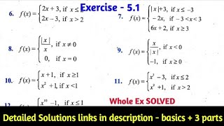 CBSE CLASS 12 EXERCISE 5.1 SOLUTIONS | CONTINUITY AND DIFFERENTIABILITY
