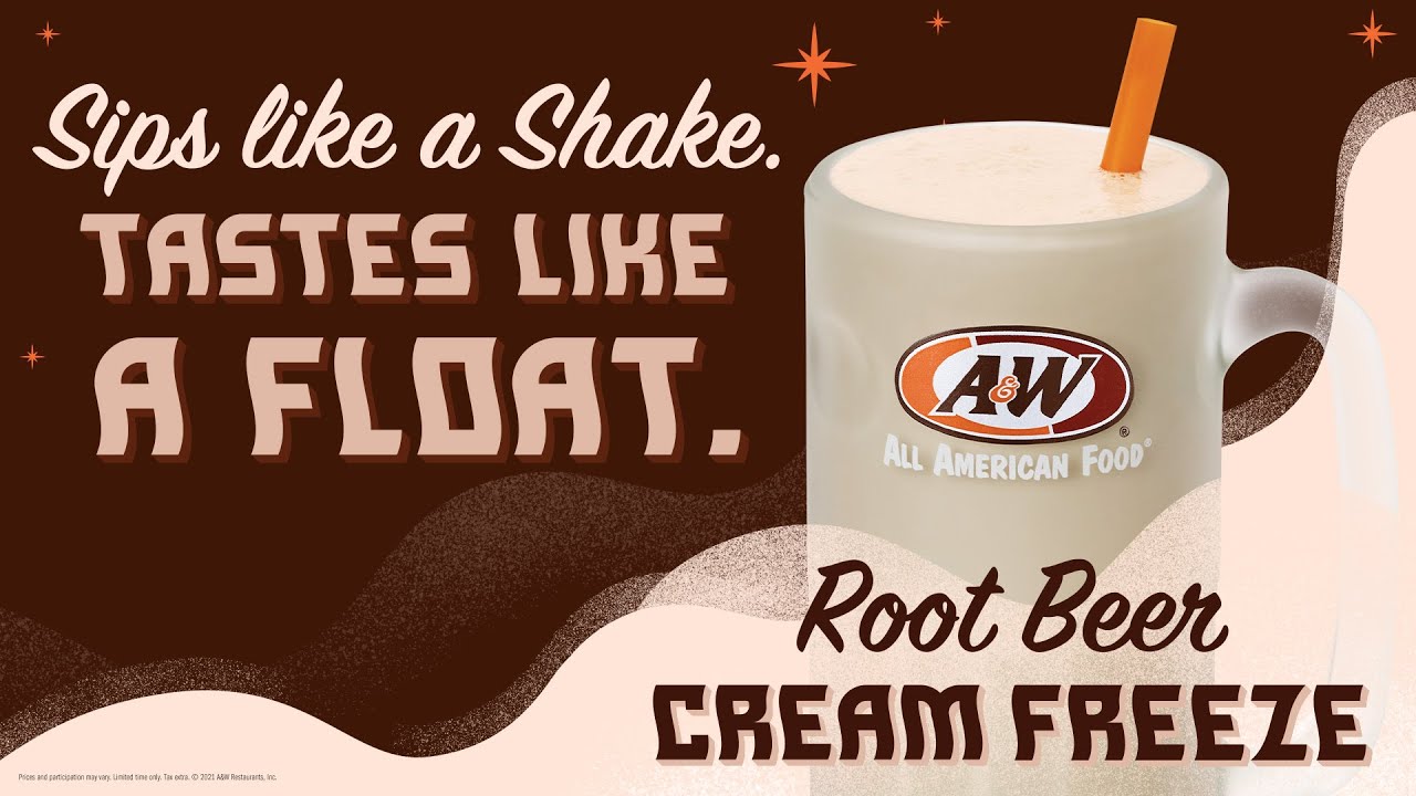 Root Beer Cream Freeze A&W Restaurants YouTube