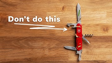 How to clean a Swiss army knife, SAK maintenance
