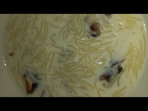 شعرية بالحليب و التمر او دويده بالحليب و التمر 