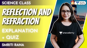 Reflection and Refraction | Explanation + Quiz | Science | Unacademy 6th | Smriti Rana