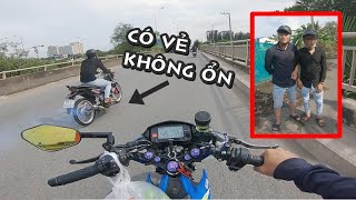 Biệt Đội Bảo Vệ Môi Trường Chạm Mặt Satria Pô Xăng Khói | Thiện Red Motovlog