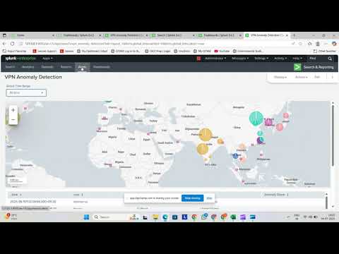 A Splunk MLTK prototype for detecting anomalous VPN logins.
