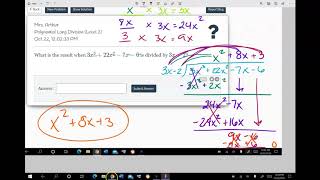 Delta Math Polynomial Long Division