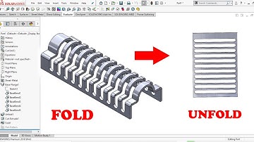 ⚡ Solidworks Sheet metal Fold and Unfold Feature