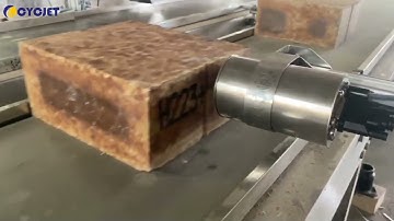 How to Print Bricks by CYCJET DOD Industrial Large Character Inkjet Coding Machine.