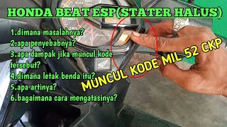 HOW TO ANALYZE THE MIL 52 CKP CODE PROBLEM ON ALL HONDA METIK screenshot 3