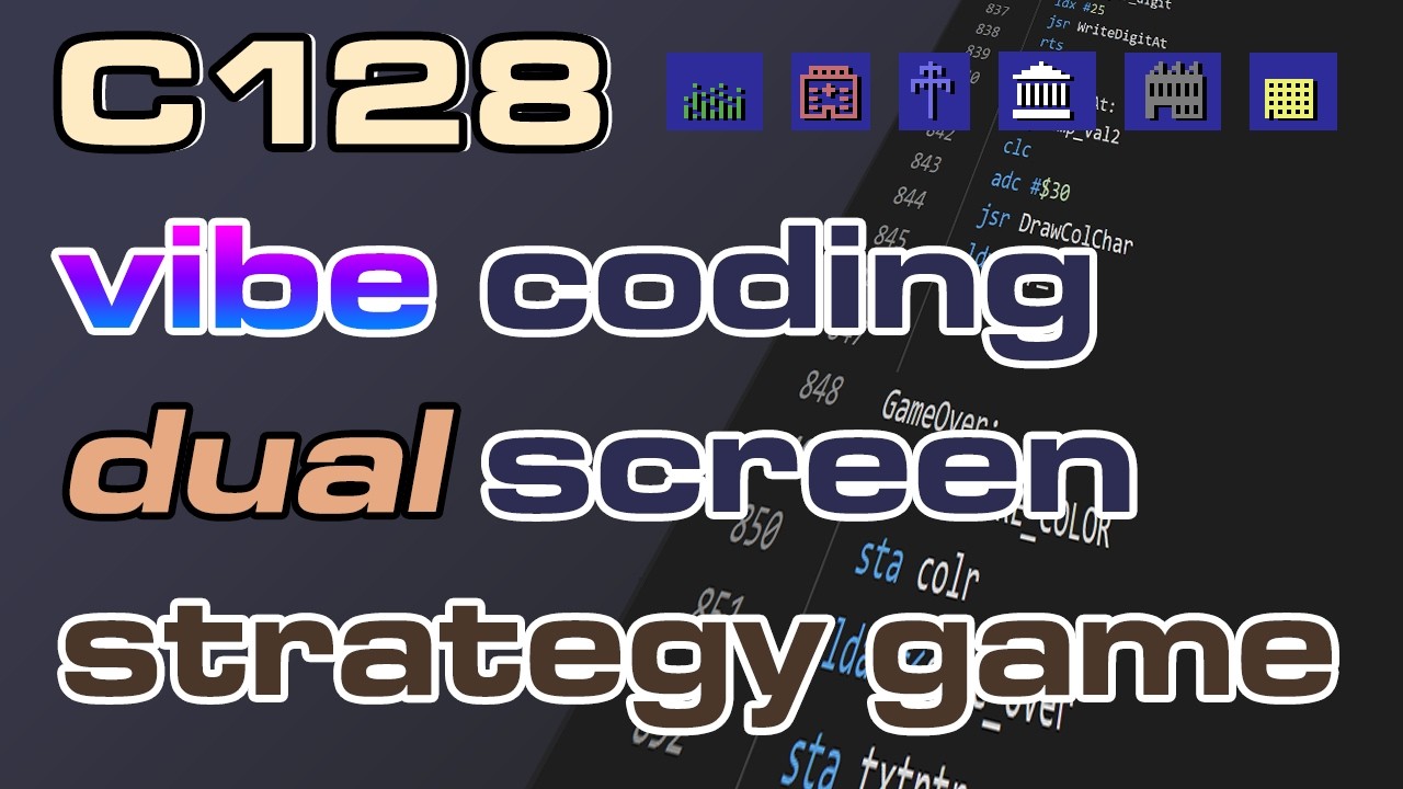 Code 128 Emulation Commodore 128 - I used AI to make a full game in assembly - YouTube