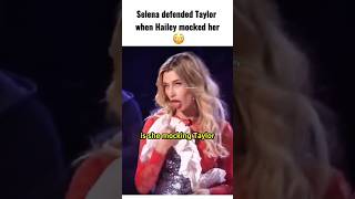 Selena defended Taylor when Hailey mocked her #taylorswift #haileybieber