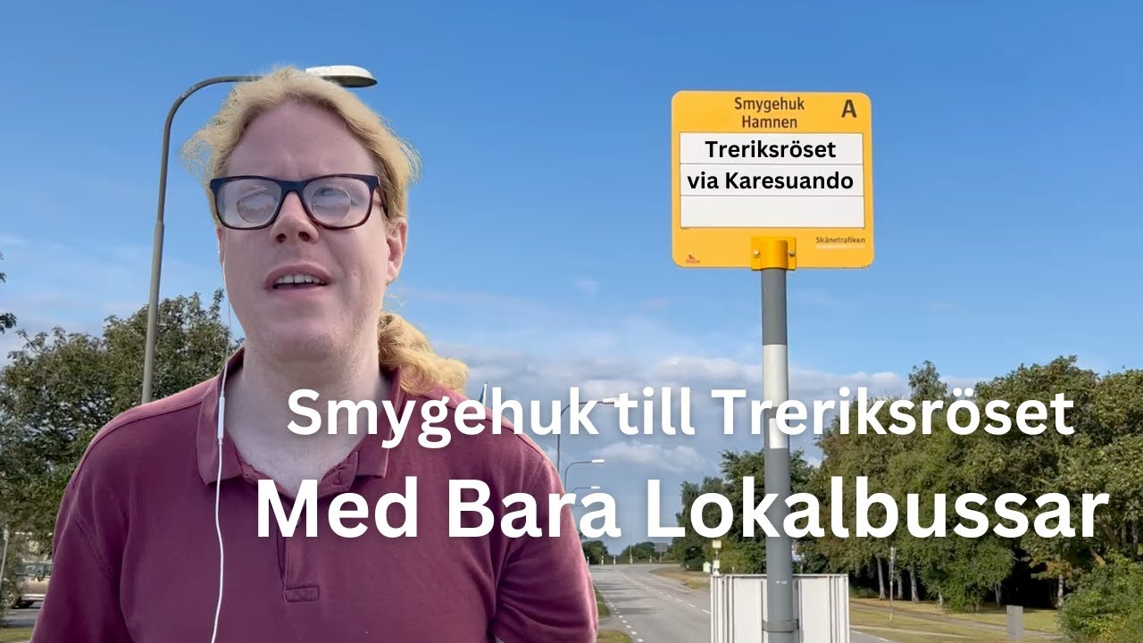 Korsar Sverige från Söder till Norr med bara Lokalbussar (HELA RESAN)