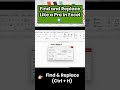 How to Find and Replace Like a Pro in Excel 🔍 | Excel में Quick Replace Trick #shorts #excel