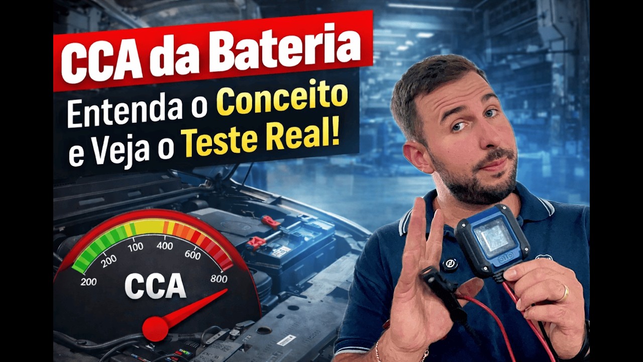 O que é CCA da bateria - Como testar - O Teste MAIS IMPORTANTE da bateria - Passo a Passo