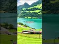 Peaceful Train Ride by Lake Lungern, Switzerland 🚞 | 4K Scenic Relaxation Short