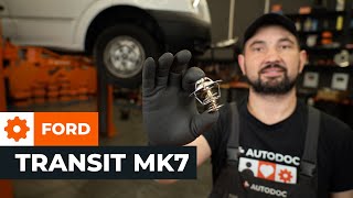 Kuinka vaihtaa moottorin termostaatti FORD TRANSIT MK7 -merkkiseen autoon [AUTODOC-OHJEVIDEO]