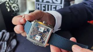 Julien Tornare, CEO of TAG Heuer explains the new Monaco Split Seconds Chronograph.