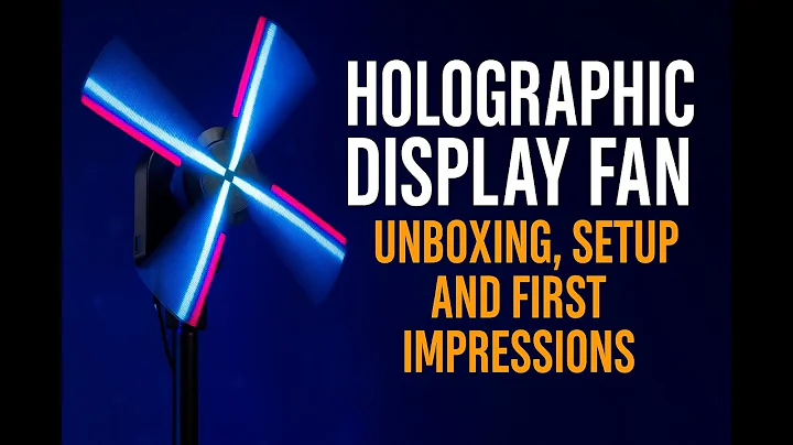 3D Holographic POV Display Fan Unboxing, Setup, and First Impressions