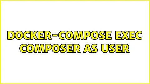 docker-compose exec composer as user