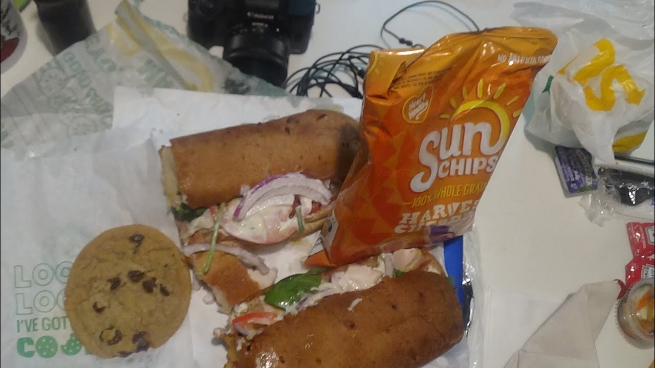 ASMR Eating Subway Turkey Cali Club YouTube