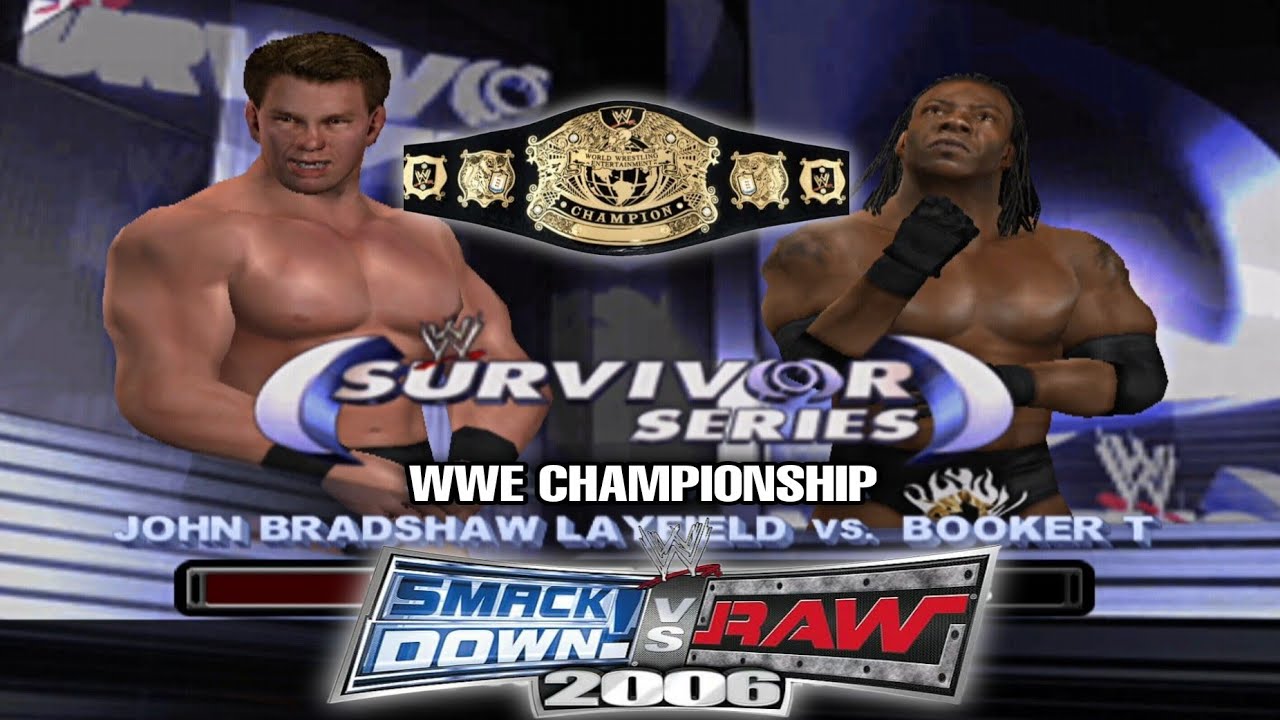 WWE JBL vs Booker T Championship match Survivor Series 2004 SmackDown