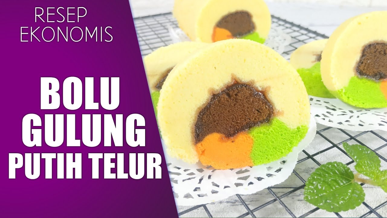 RESEP BOLU GULUNG PUTIH TELUR SUPER MOIST DAN LEMBUT BANGET