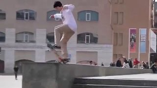 Fs 5-0 360 Flip OUT Macba Ledge to Drop!! - WTF! - Joan Galceran