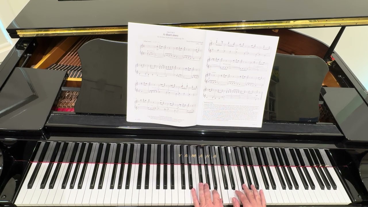 AMEB piano Series 19 Grade 3 List C: 1 A Short Story by Kabalevsky PLAYED SLOWLY