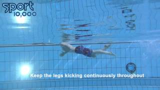 Breaststroke arms with flutter kick