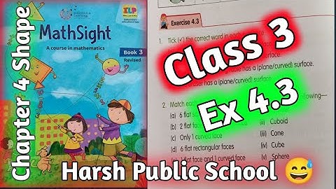 Class 3 Maths|Mathsight Class 3|Chapter 4 Shapes |Ex 4.3|Mathsight@hpsgurugram