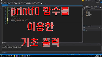 [C언어 강의] printf()함수를 이용한 기초 출력