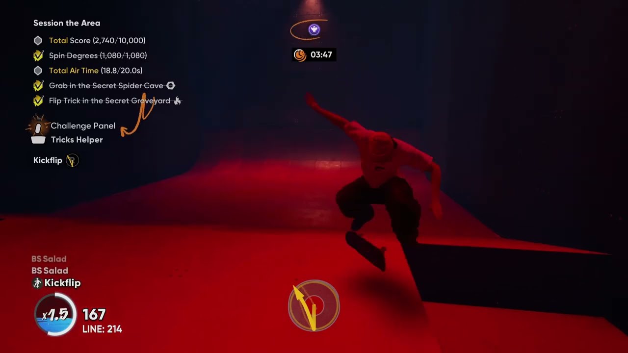 skate. — Spooky Secrets Guide (Grab in Secret Spider Cave, Flip Trick in Secret Graveyard All Goals)