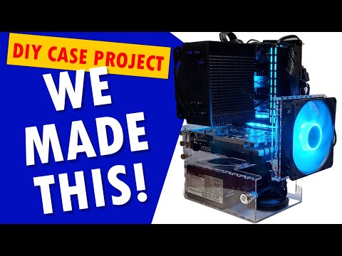 Open Air Mini-ITX Motherboard PC Computer Case Laser Build