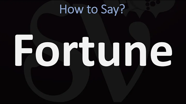 How to Pronounce Fortune? (CORRECTLY)