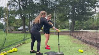 Open 45 Stance Tee Drill