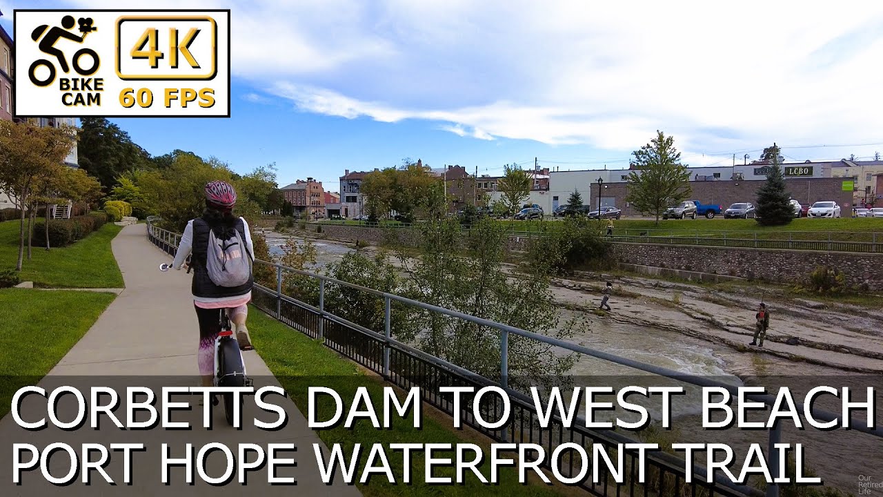 🚴‍♂️ Waterfront Trail in 4K | Corbett’s Dam to East Beach, Port Hope, Ontario 🌊✨