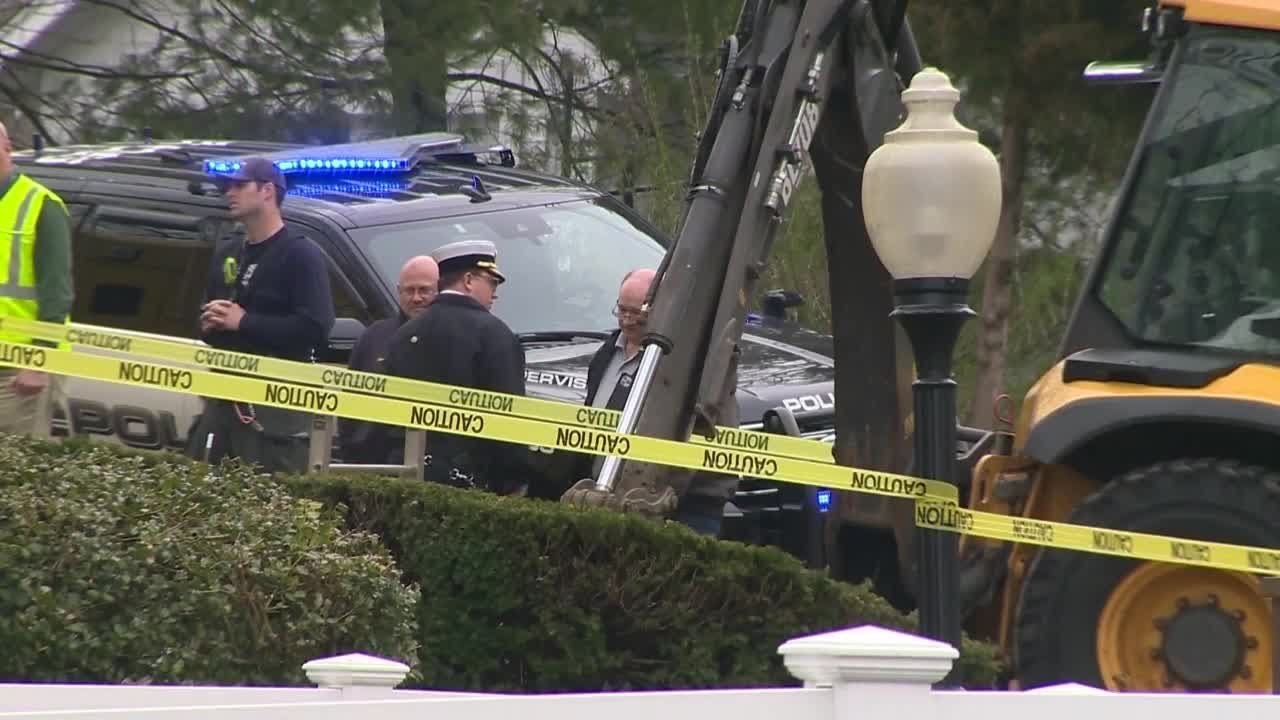Worker rescued after being trapped in trench - YouTube