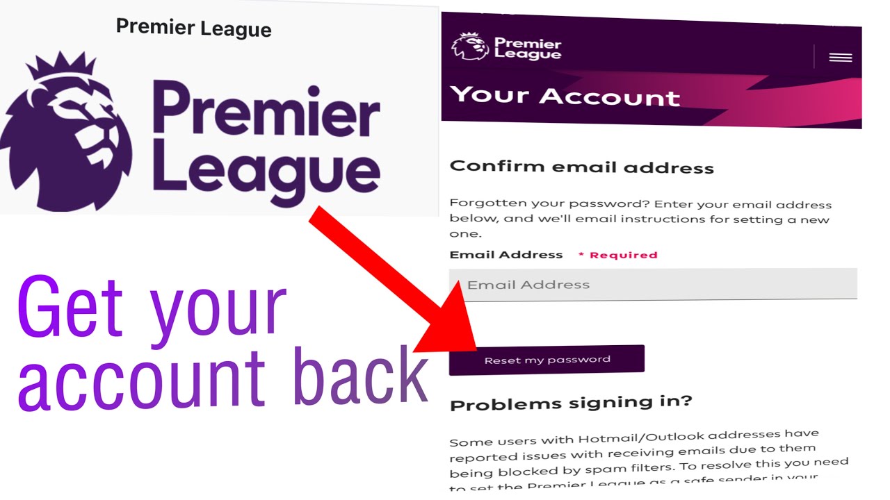 Как сбросить пароль Fantasy Premier League: изменить пароль или забыть пароль в FPL